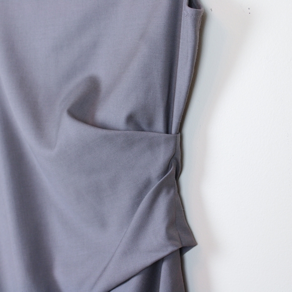 Theory Letin Wool Blend Ruched Dress - Picture 4 of 8